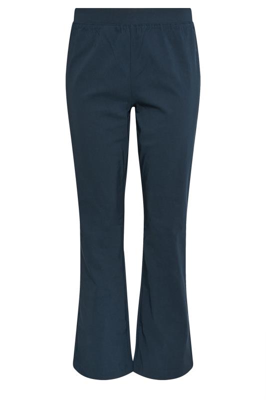 M&Co Navy Blue Bootcut Bengaline Trousers | M&Co 5
