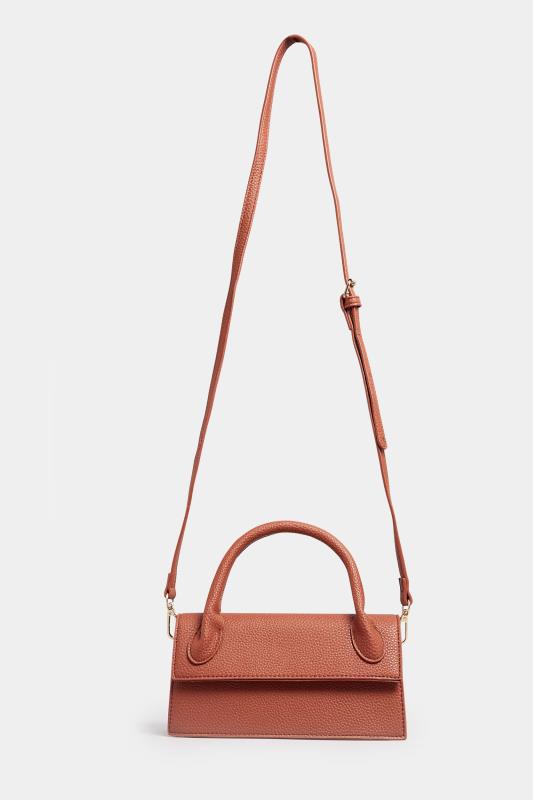Rust Orange Top Handle Crossbody Bag | Yours Clothing  3