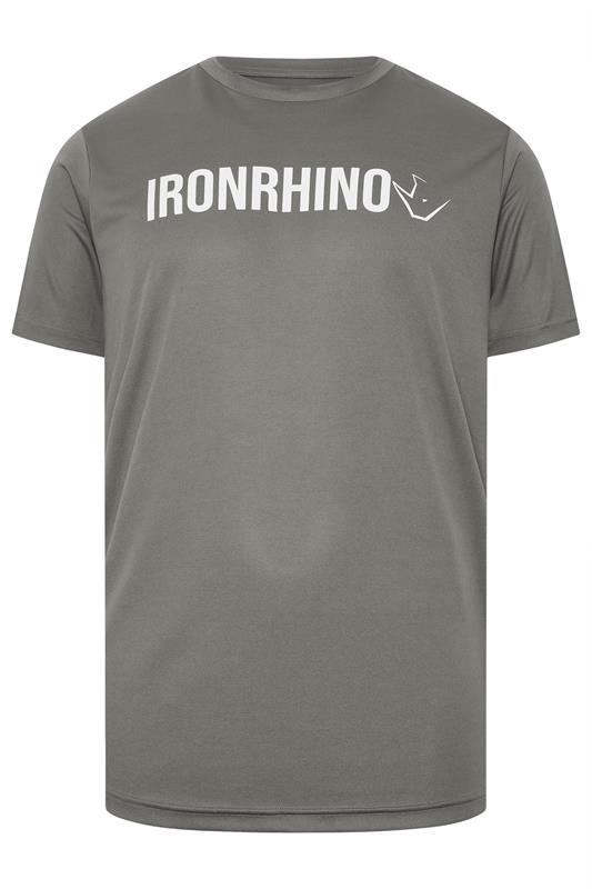 IronRhino Big & Tall Grey Branded Performance T-Shirt | BadRhino 5