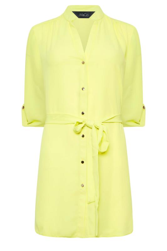 M&Co Lime Green Tie Waist Blouse | M&Co 6
