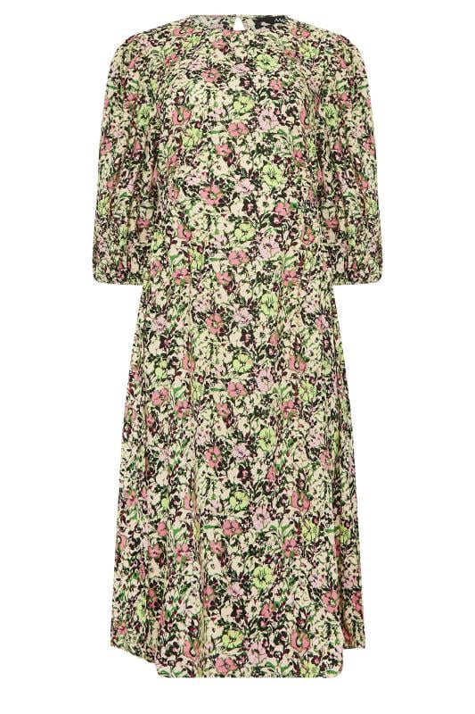 M&Co Green Floral Print Midi Dress | M&Co  7