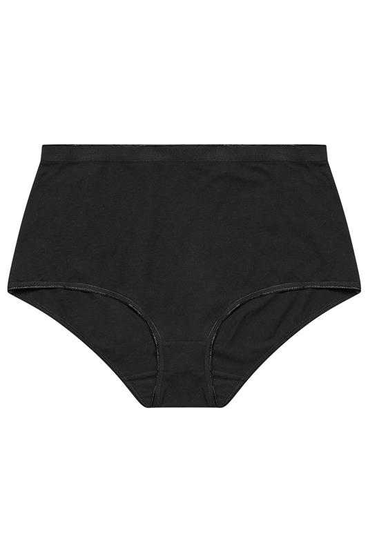 YOURSET 5 PACK Plus Size Black & White Floral Print Full Briefs | Yours Clothing 10