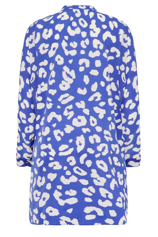 M&Co Blue Leopard Print Blouse | M&Co 7