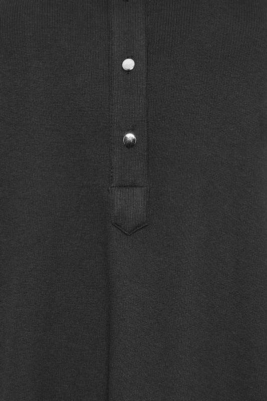 M&Co Black V-Neck Half Placket Shirt | M&Co 5