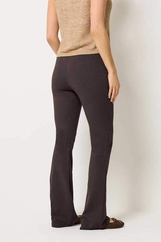 LTS Tall Women's Chocolate Brown Flared Trousers | Long Tall Sally 4