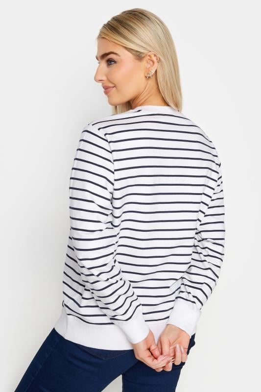 M&Co White & Navy Striped 'New York' Sweatshirt | M&Co 4