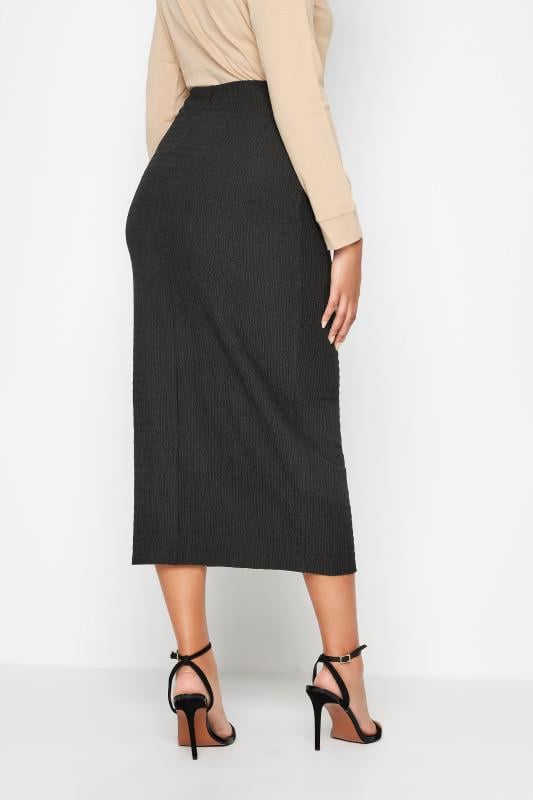 M&Co Black Textured Midi Tube Skirt | M&Co 4