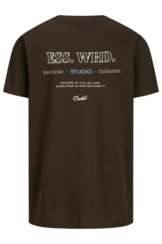 JACK & JONES Big & Tall Brown Studio Graphic T-Shirt | BadRhino 4