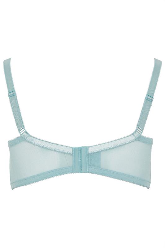 YOURSET 2 PACK Plus Size Blue Cotton Lace Trim Non-Padded Non-Wired Bralette | Yours Clothing 9