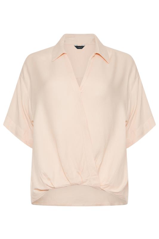 M&Co Light Pink V-Neck Collared Shirt | M&Co 6