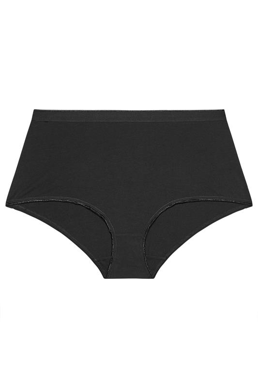 YOURSET 5 PACK Plus Size Black Leaf Print Full Briefs | Yours Clothing 8