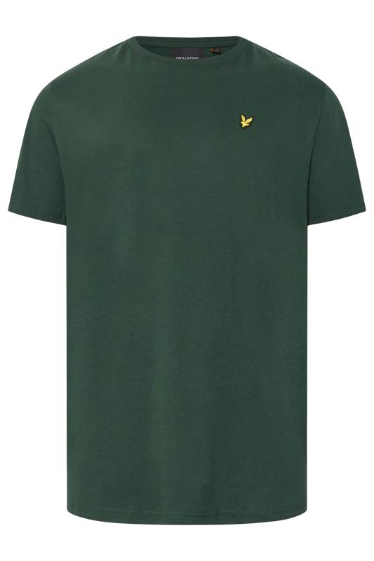 LYLE & SCOTT Big & Tall Teal Blue Plain T-Shirt | BadRhino 2