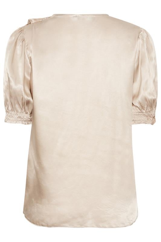 M&Co Rose Gold Frill Front Blouse | M&Co 7