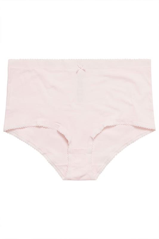 YOURSET 5 PACK Plus Size Pink & Grey Heart Full Briefs | Yours Clothing 9