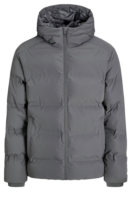 JACK & JONES Big & Tall Grey Puffer Jacket | BadRhino 2