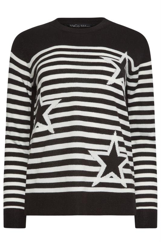 M&Co Black Stripe Star Print Jumper | M&Co 6