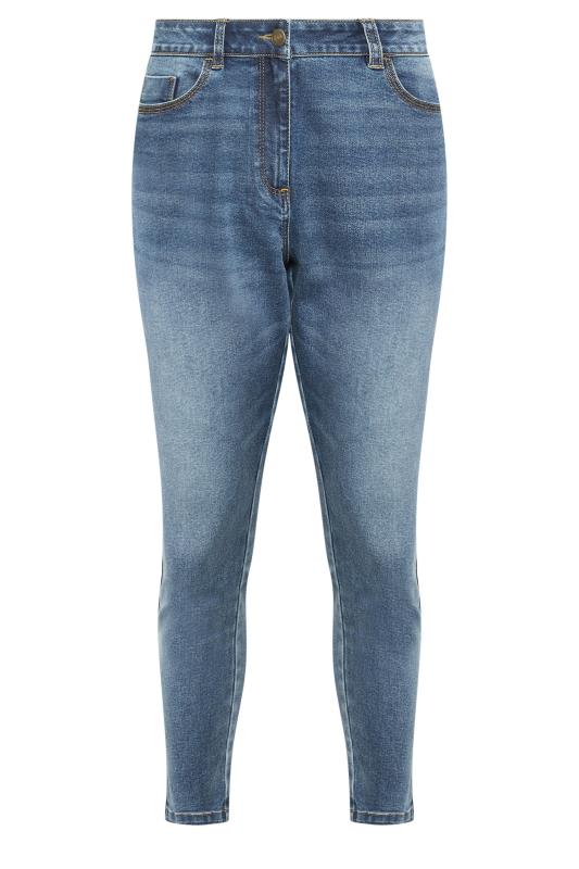 M&Co Blue Mid Wash Skinny Jeans | M&Co 5