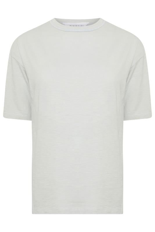 PixieGirl Petite Women's 2 PACK Grey & Yellow Seam Detail Cotton T-Shirt | PixieGirl 9