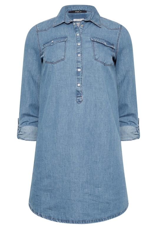 M&Co Blue Denim Tunic Shirt | M&Co  6