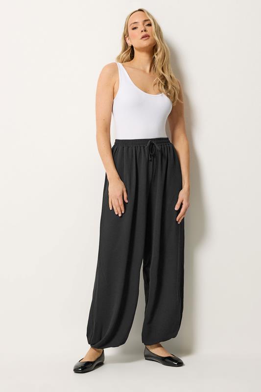 LTS Tall Black Balloon Trousers