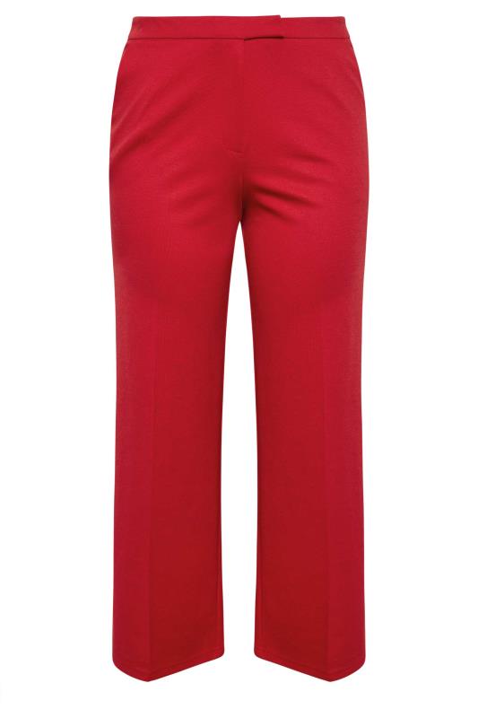 M&Co Red Ponte Wide Leg Trousers | M&Co 5