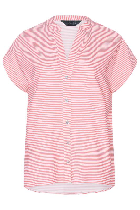 M&Co Pink Stripe Print Shirt | M&Co 6
