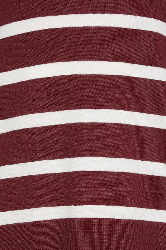 M&Co Berry Red Stripe Print Jumper | M&Co 4