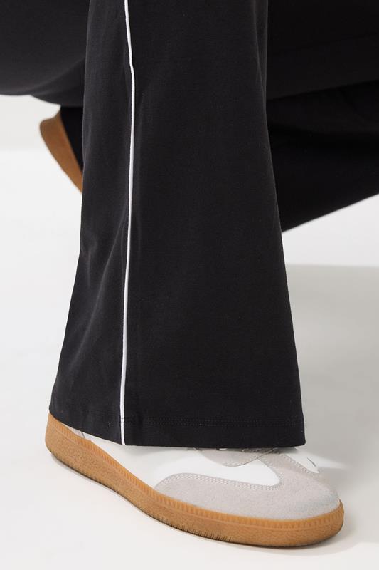 LTS Tall Black Striped Kick Flare Leggings | Long Tall Sally 4