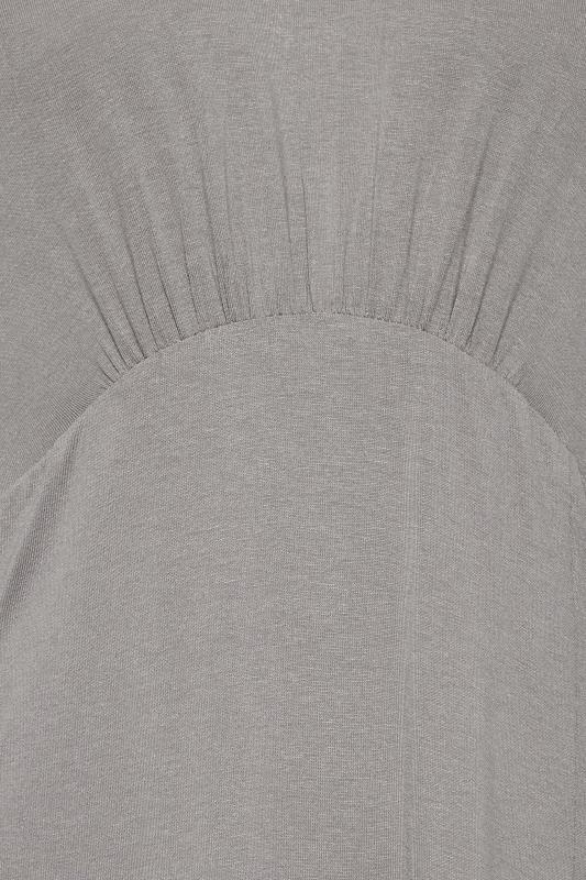 M&Co Grey Angel Sleeve Split Hem Midi Dress | M&Co 5