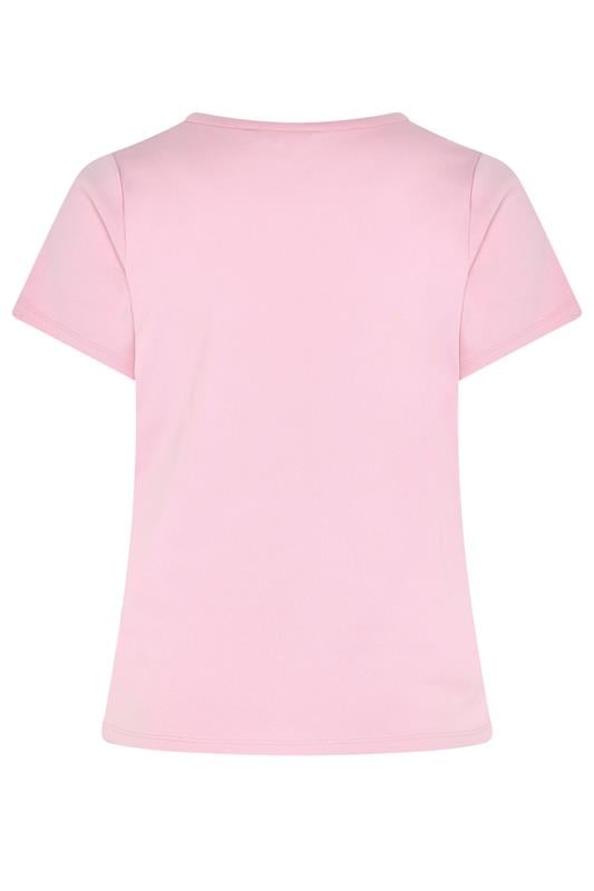 YOURS Plus Size Pink Interlock T-Shirt | Yours Clothing 6