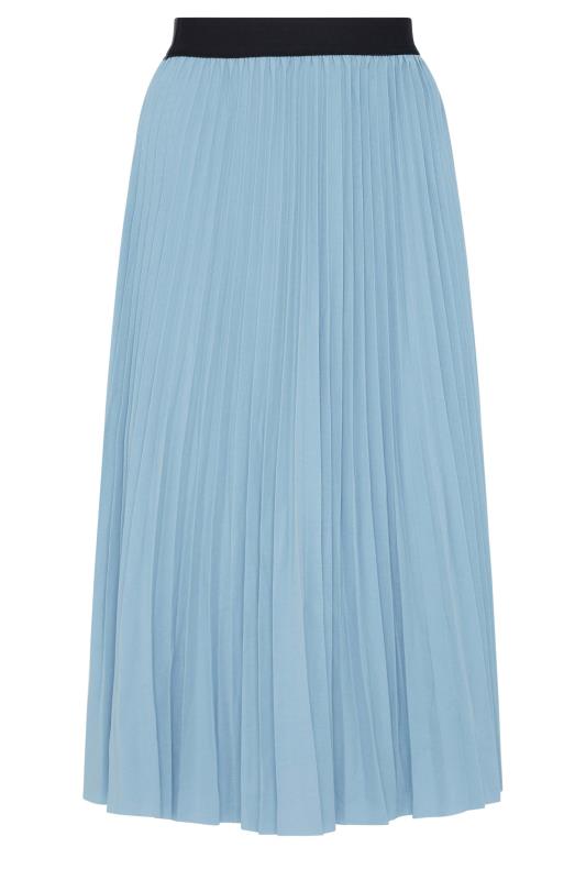 M&Co Blue Pleated Midi Skirt | M&Co 4