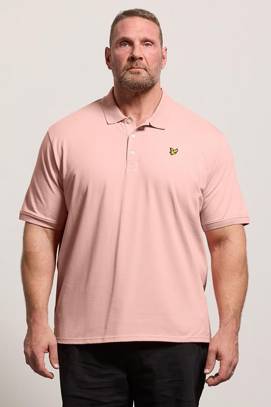  LYLE & SCOTT Big & Tall Grapefruit Pink Core Polo Shirt