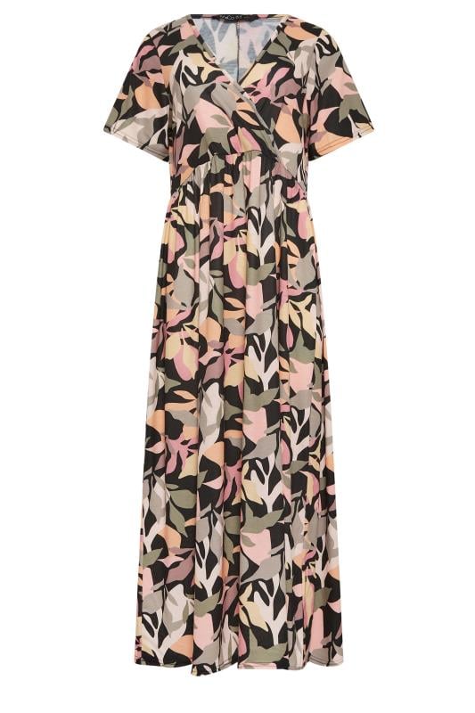 M&Co Black Tropical Print Maxi Dress | M&Co  6