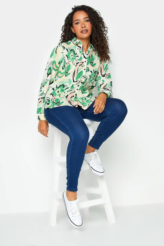 M&Co Green Paisley Print Long Sleeve Shirt | M&Co 2