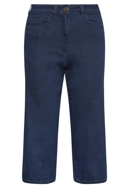 M&Co Indigo Blue Wide Leg Cropped Jeans M&Co 6