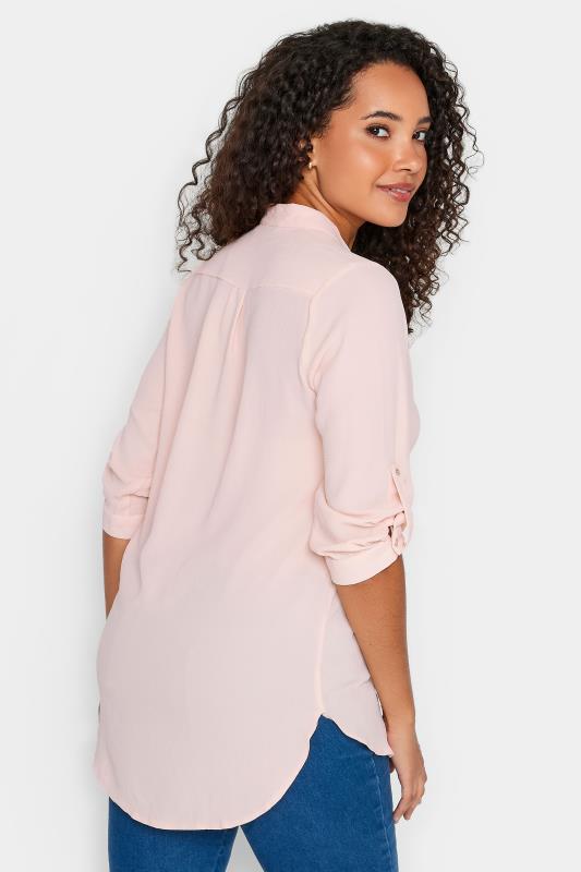 M&Co Light Pink Tab Sleeve Blouse | M&Co 4