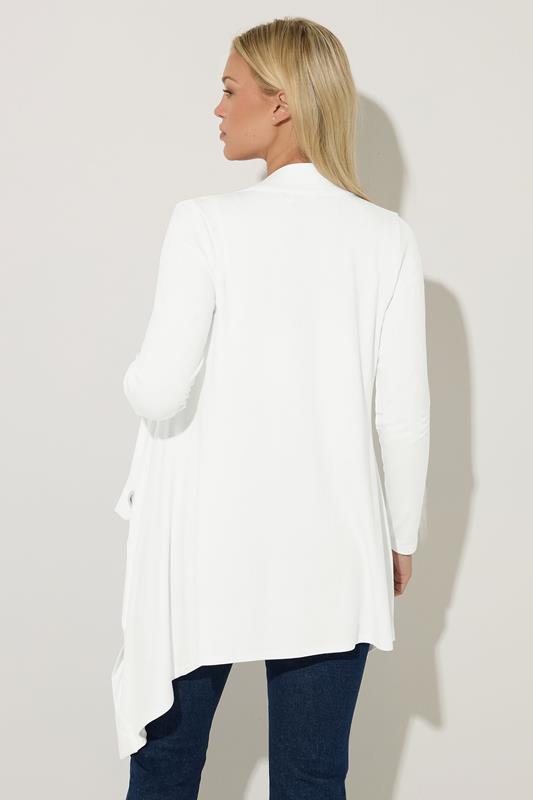 STAR White Eyelet Detail Waterfall Cardigan | StarByJM 2