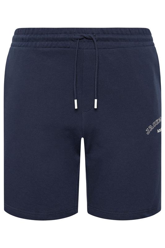 JACK & JONES Big & Tall Navy Blazer Blue Jogger Sweat Shorts | BadRhino 2