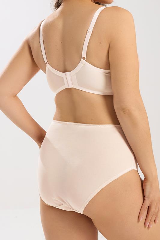 YOURS Plus Size Pink Floral Lace Front Full Briefs | Yours Clothing 2