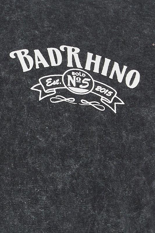 BadRhino Big & Tall Black Acid Wash Whiskey Rodeo Graphic T-Shirt | BadRhino 8