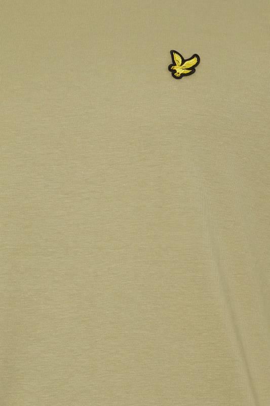 LYLE & SCOTT Big & Tall Sage Green Plain T-Shirt | BadRhino 1