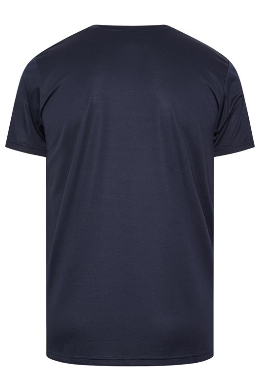 IronRhino Big & Tall Navy Blue Branded Performance T-Shirt | BadRhino 6