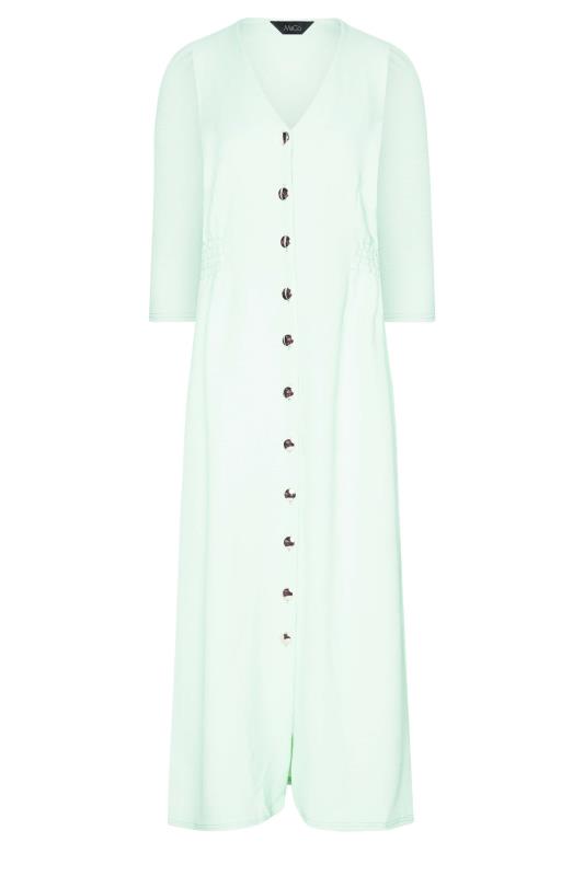 M&Co Green Textured Button Through Dress | M&Co 6