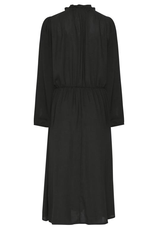 M&Co Black Tie Neck Elasticated Waist Dress | M&Co 7