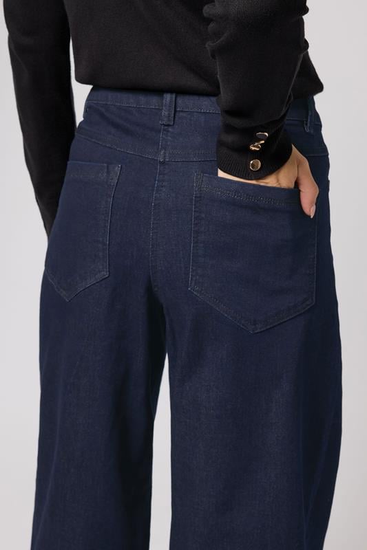 M&Co Indigo Blue Wide Leg Jeans | M&Co 5