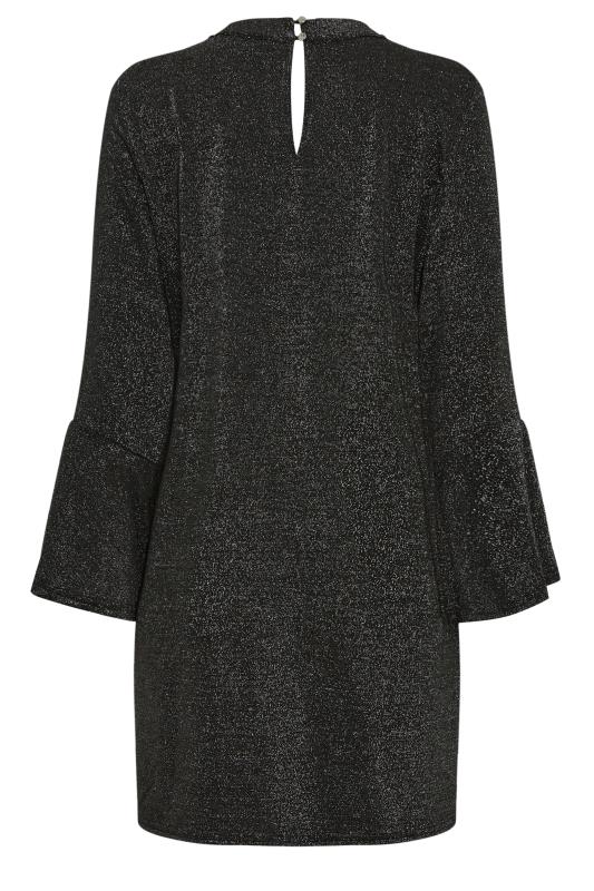 M&Co Grey Shimmer Bell Sleeve Dress | M&Co 7