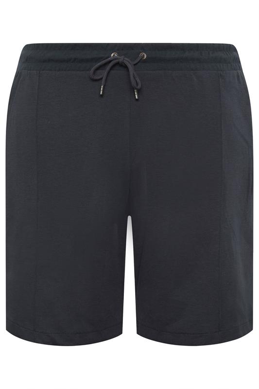 KAM Big & Tall Navy Blue Interlock Shorts | BadRhino 2