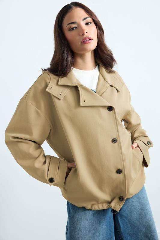 PixieGirl Petite Natural Brown Drawcord Jacket