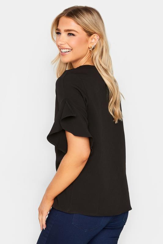 M&Co Black Frill Sleeve Blouse | M&Co 3
