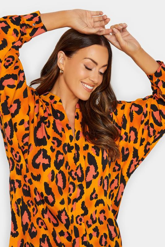 M&Co Orange Leopard Print Blouse | M&Co 4